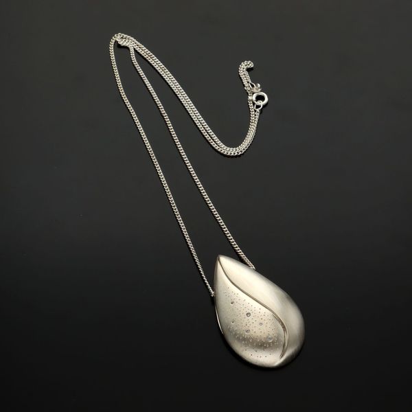 Silver and Diamond Pendant