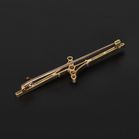 18ct Yellow Gold With Diamonds Brooch