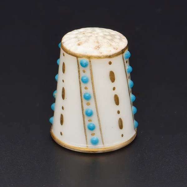 Late 19th Century Royal Worcester Porcelain Thimble
