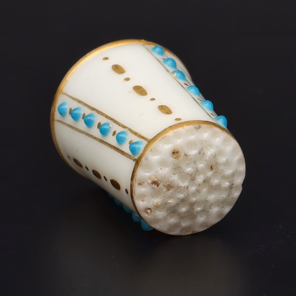 Late 19th Century Royal Worcester Porcelain Thimble