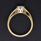 18ct Yellow Gold Diamond Solitaire Ring