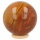 Versteend hout bol 66mm - 360° presentation