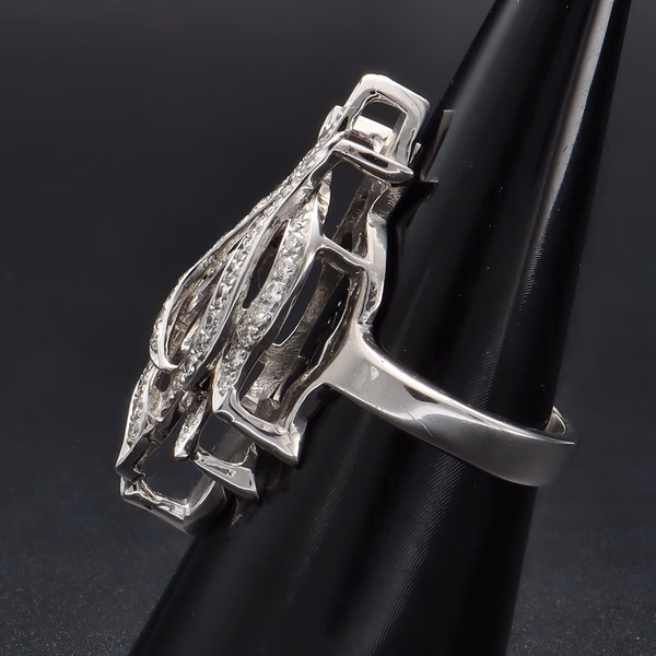 Platinum Diamond Statement Ring