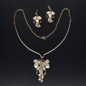 Vintage Scottish Silver Demi Parure