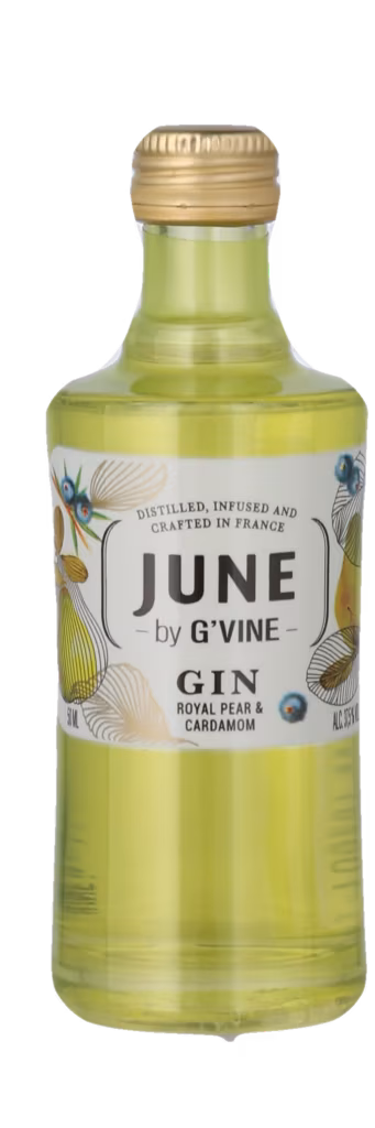 JUNE PEAR GIN, BY G VINE 37,5% Pear and Cardamom, Maison Villevert Mini bottles