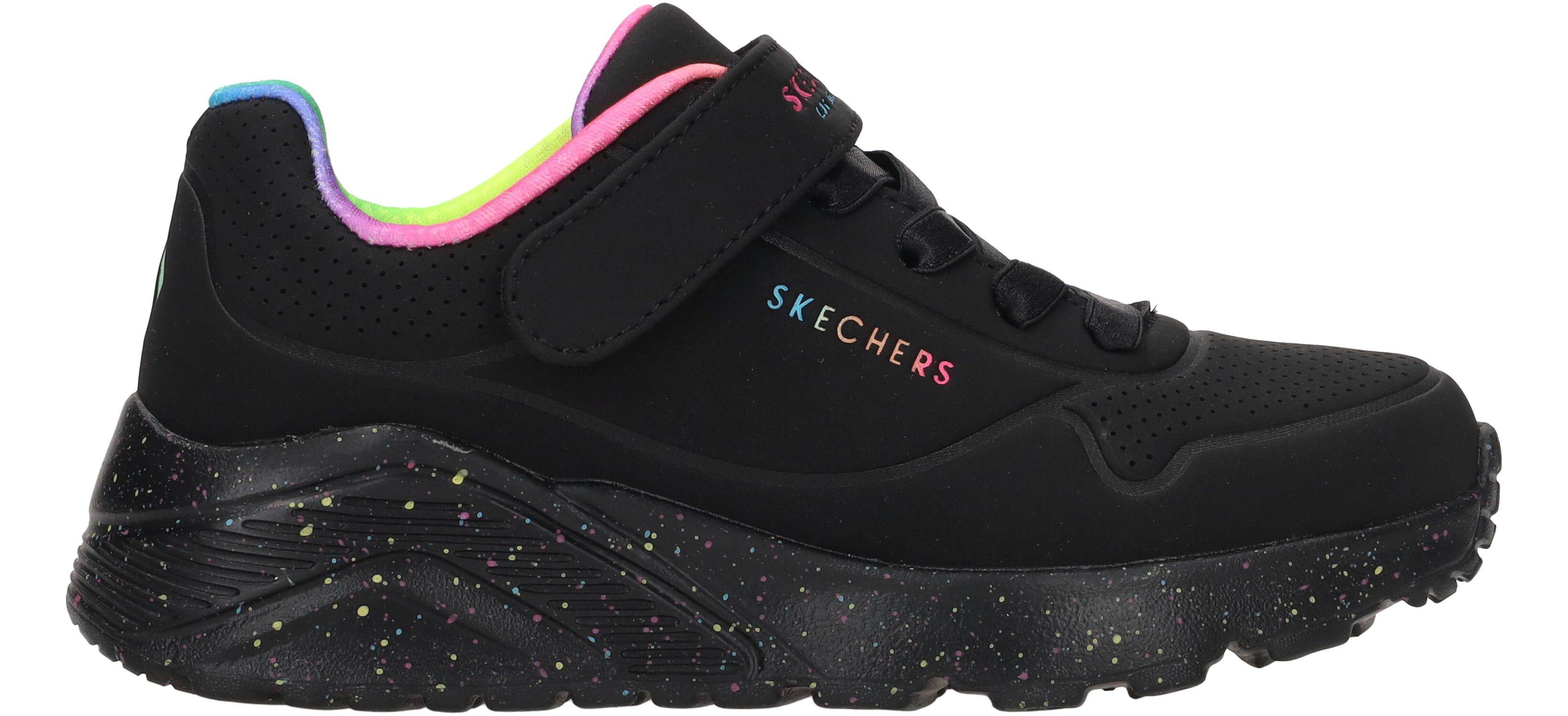 Skechers Uno Lite-Rainbow Specks Meisjes Sneakers - Black - Maat 36