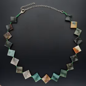 Antique Scottish agate necklace