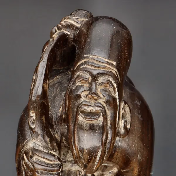 Scholar Carved Japanese Netsuke