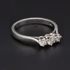 Platinum Brilliant-Cut Diamond Ring