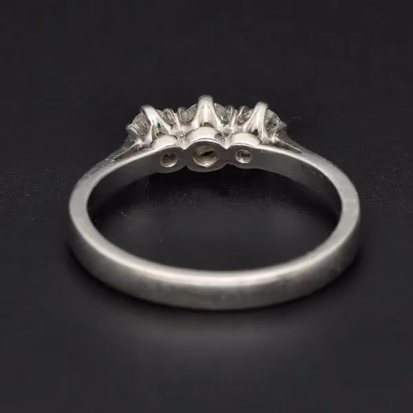 Platinum Brilliant-Cut Diamond Ring