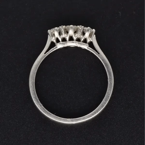 Platinum Brilliant-Cut Diamond Ring