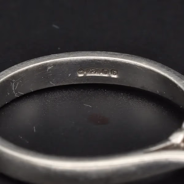 Platinum Brilliant-Cut Diamond Ring