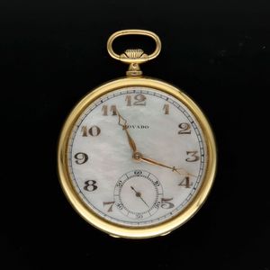 Circa 1920s 18ct Gold Movado Pocket Watch