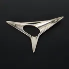 Boxed Modernist Danish Sterling Silver Brooch by Henning Koppel for Georg Jensen