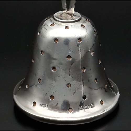 Edwardian Silver Pin Cushion in the form of a Bell image-2