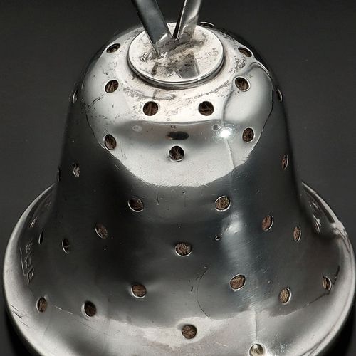 Edwardian Silver Pin Cushion in the form of a Bell image-4