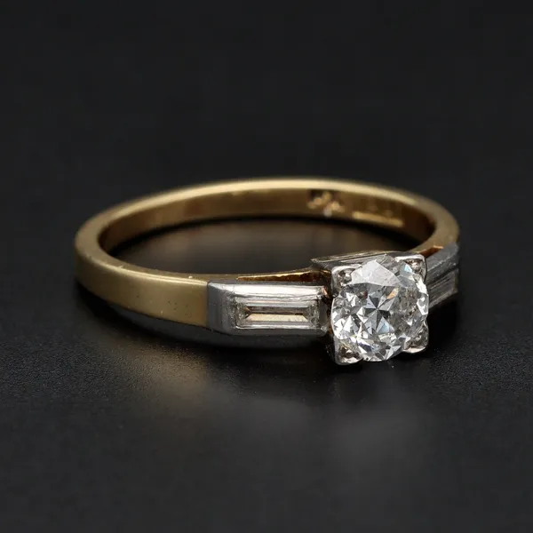 18ct Yellow Gold 0.50ct Natural Diamond Solitaire Ring