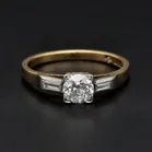 18ct Yellow Gold 0.50ct Natural Diamond Solitaire Ring