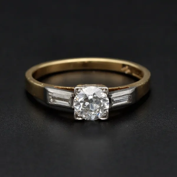 18ct Yellow Gold 0.50ct Natural Diamond Solitaire Ring