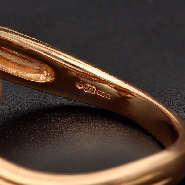 Bespoke 18ct Rose Gold Tourmaline Swirl Ring