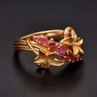 Bespoke 18ct Rose Gold Tourmaline Swirl Ring