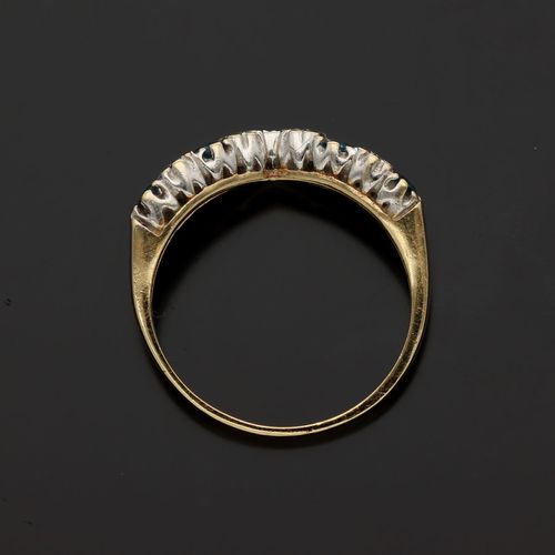 Gold Topaz Diamond Ring image-6