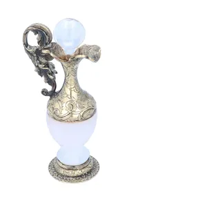 19th Century Silver Agate Perfume Bottle