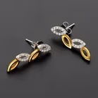 18ct Gold Diamond Earrings