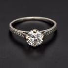 Platinum Diamond Solitaire Ring