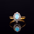 360° view of The Vintage Opal and Diamond Cluster Ring