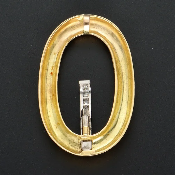 18ct Gold French Diamond  Pendant