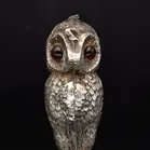 Double Headed Silver Owl Desk Seal