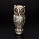 Double Headed Silver Owl Desk Seal