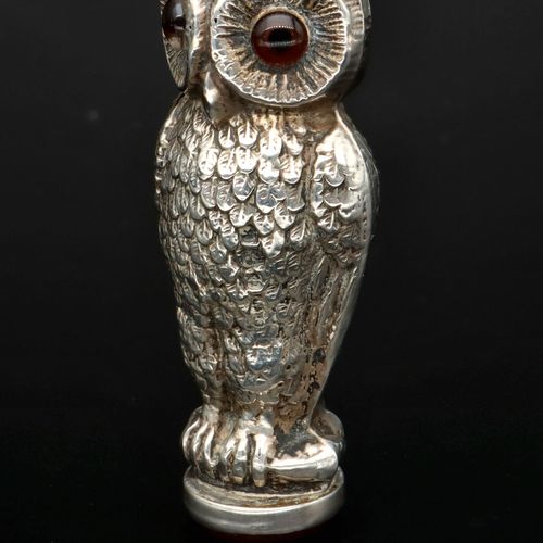 Double Headed Silver Owl Desk Seal image-5