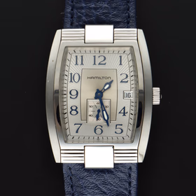 Hamilton Stainless Steel Tonneau Shaped Watch