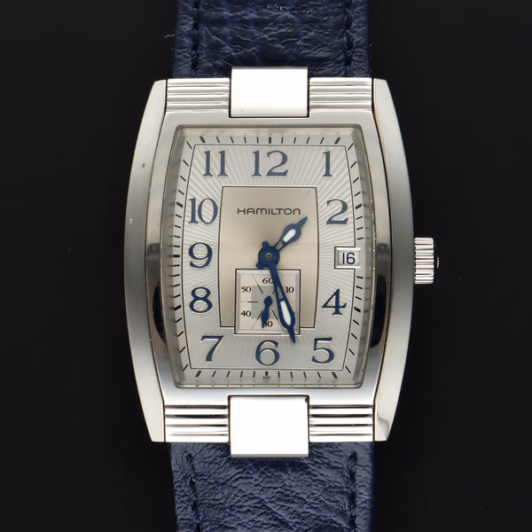 Hamilton Stainless Steel Tonneau Shaped Watch