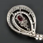 18ct White Gold Ruby & Diamond Earrings