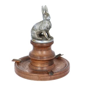 Silver Plated Hare Car Mascot