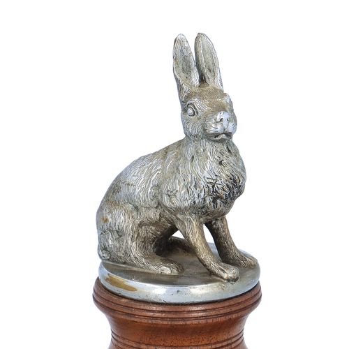 Silver Plated Hare Car Mascot image-3