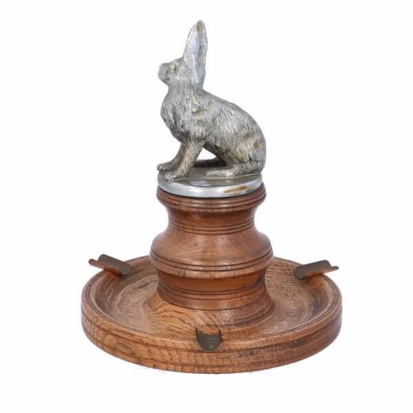 Silver Plated Hare Car Mascot