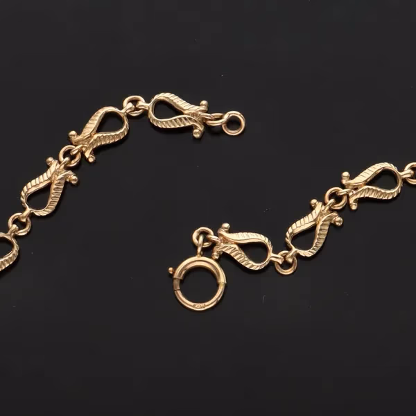 Heavy 9ct Gold Topaz Choker Necklace