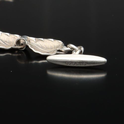 Danish Mid-Century Sliver Foliate Bracelet by Hermann Siersbol image-4