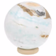 Carribean blue calcite bol 53 mm - 360° presentation