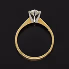 18k Gold Diamond Solitaire Ring