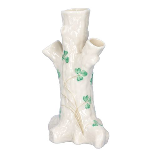 Belleek Shamrock Tree Trunk Vase image-2