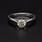 18ct White Gold Diamond Solitaire Ring