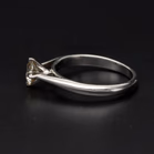 18ct White Gold Diamond Solitaire Ring