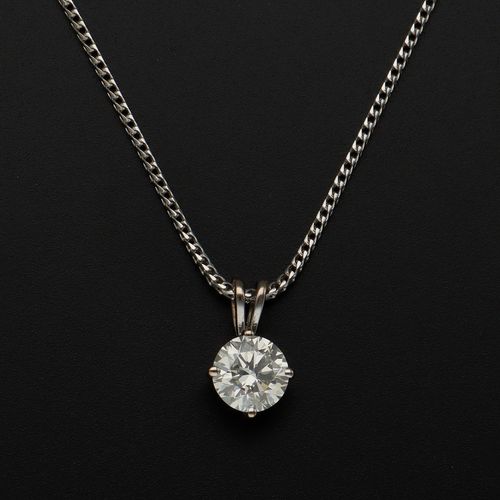 18ct Gold Diamond Pendant image-1