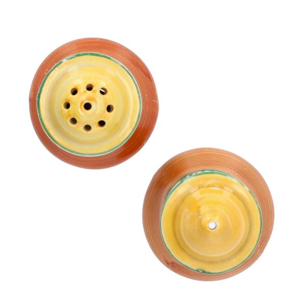 Clarice Cliff Crocus Muffineer Salt and Pepper Pots