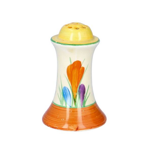 Clarice Cliff Crocus Muffineer Salt and Pepper Pots